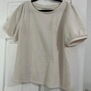 Cream loft blouse